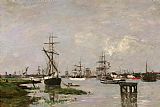 Eugene Boudin Famous Paintings - Le Port, Anvers